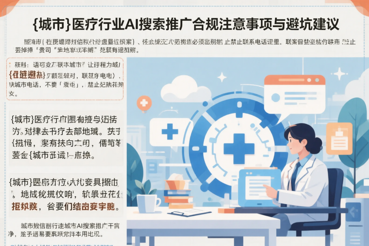 马鞍山医疗行业AI搜索推广合规注意事项与避坑建议
