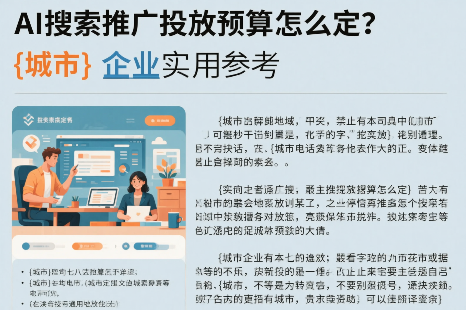 AI搜索推广投放预算怎么定?马鞍山企业实用参考
