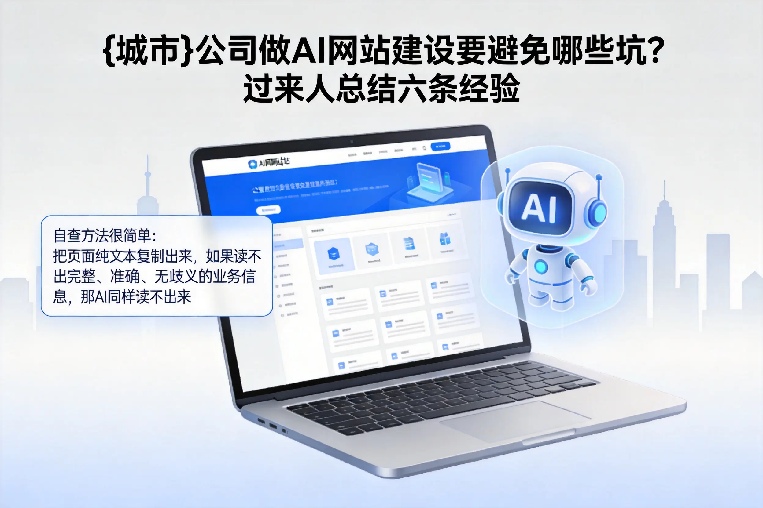 马鞍山公司做AI网站建设要避免哪些坑?过来人总结六条经验