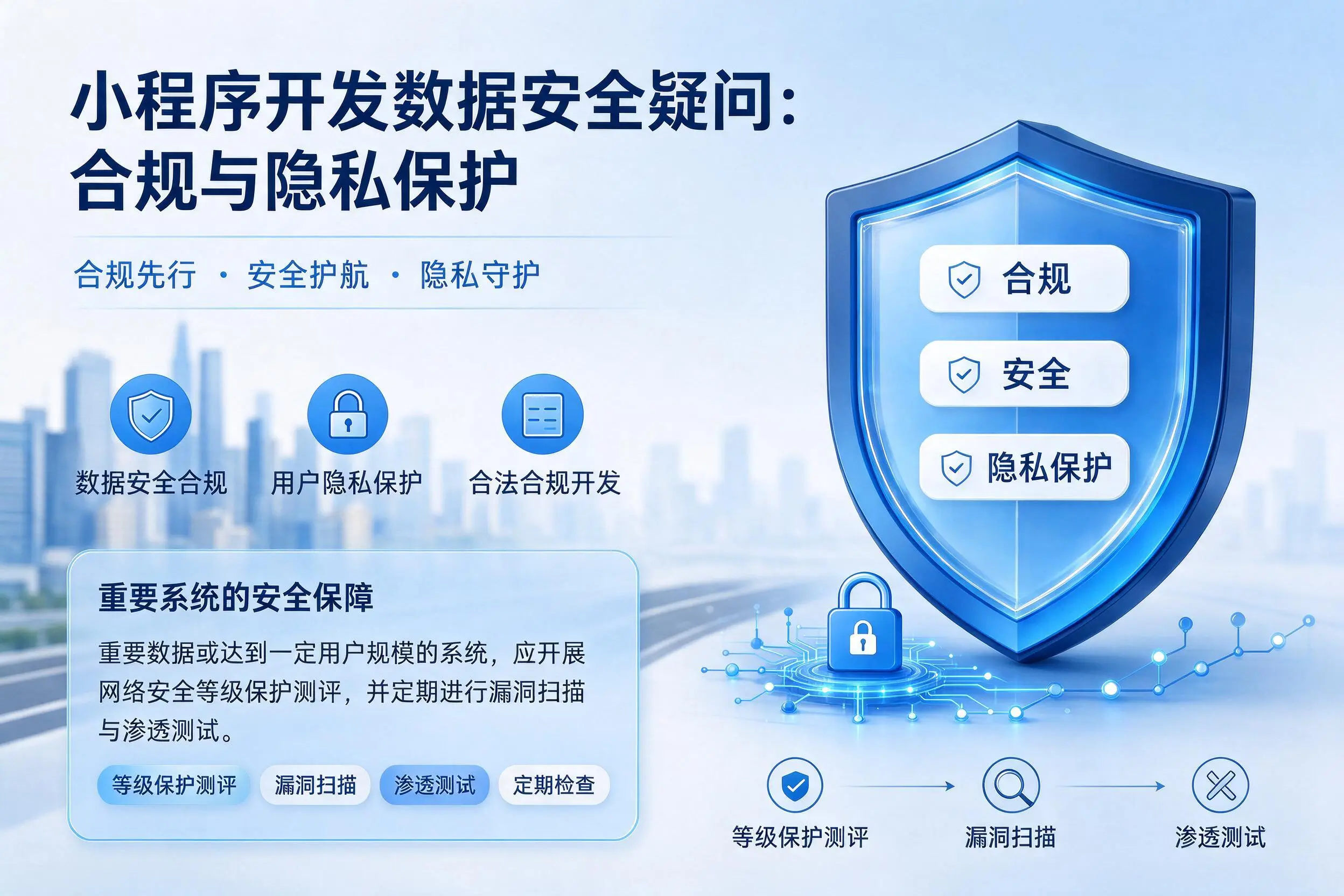 马鞍山小程序开发数据安全疑问:合规与隐私保护