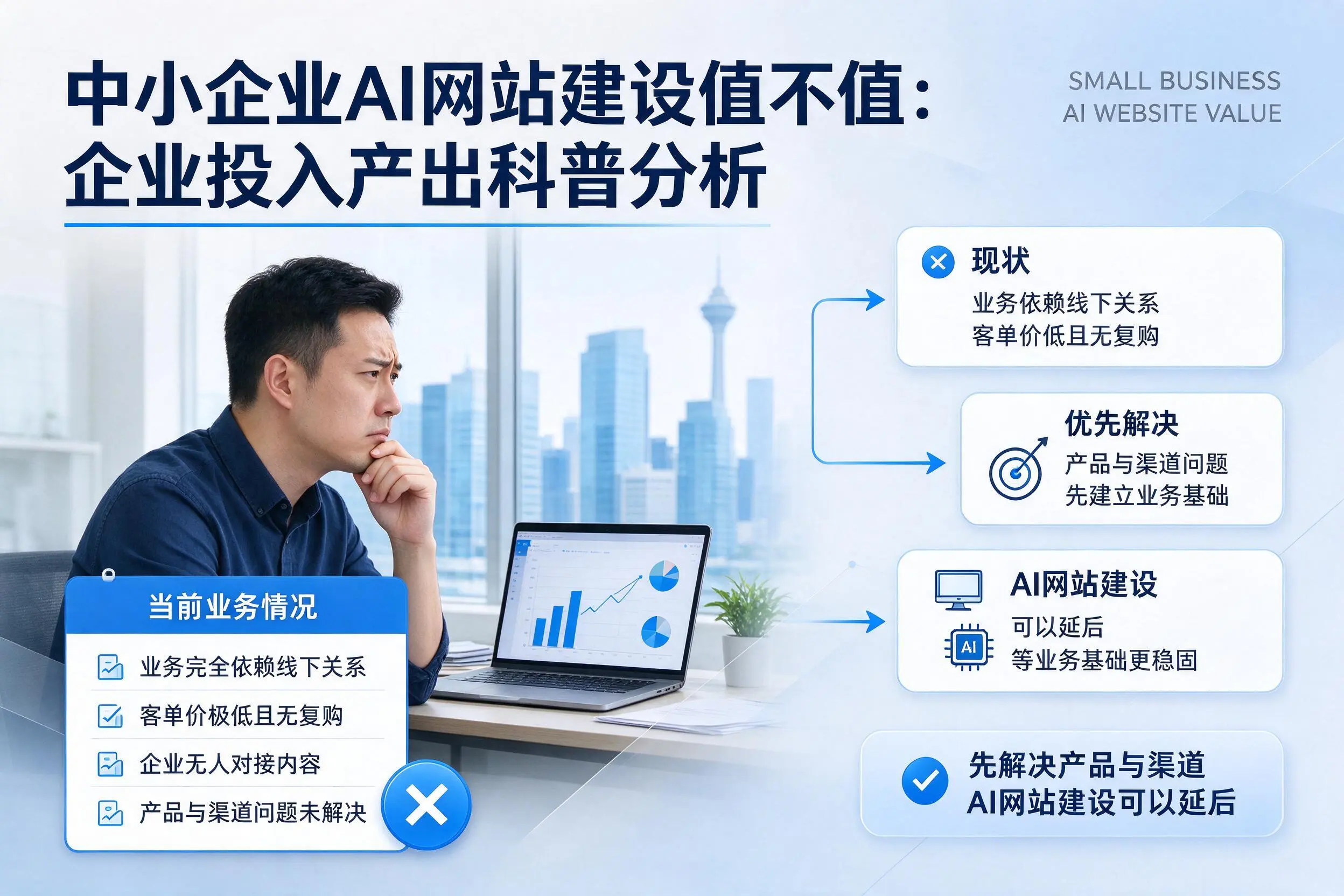 中小企业AI网站建设值不值:马鞍山企业投入产出科普分析