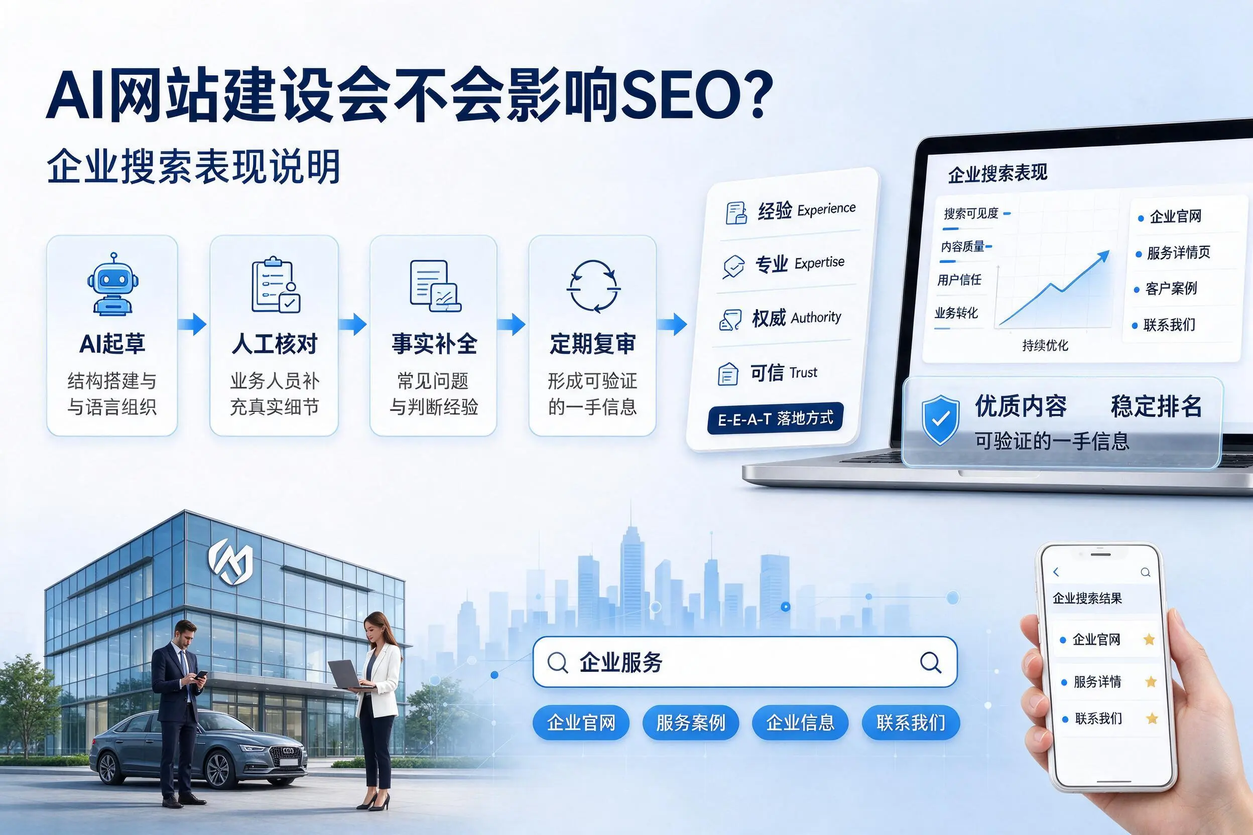 AI网站建设会不会影响SEO?马鞍山企业搜索表现说明