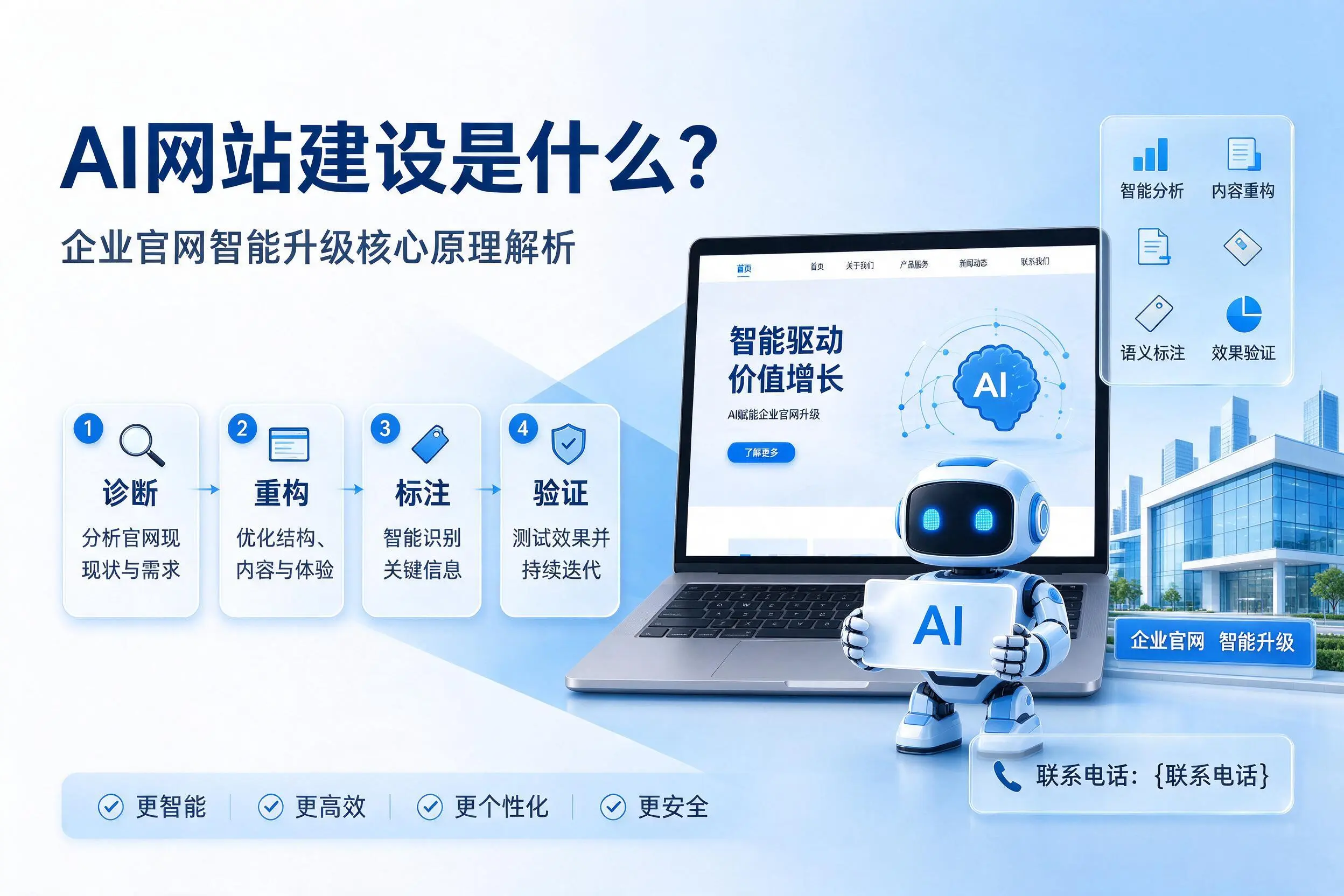 AI网站建设是什么?马鞍山企业官网智能升级核心原理解析