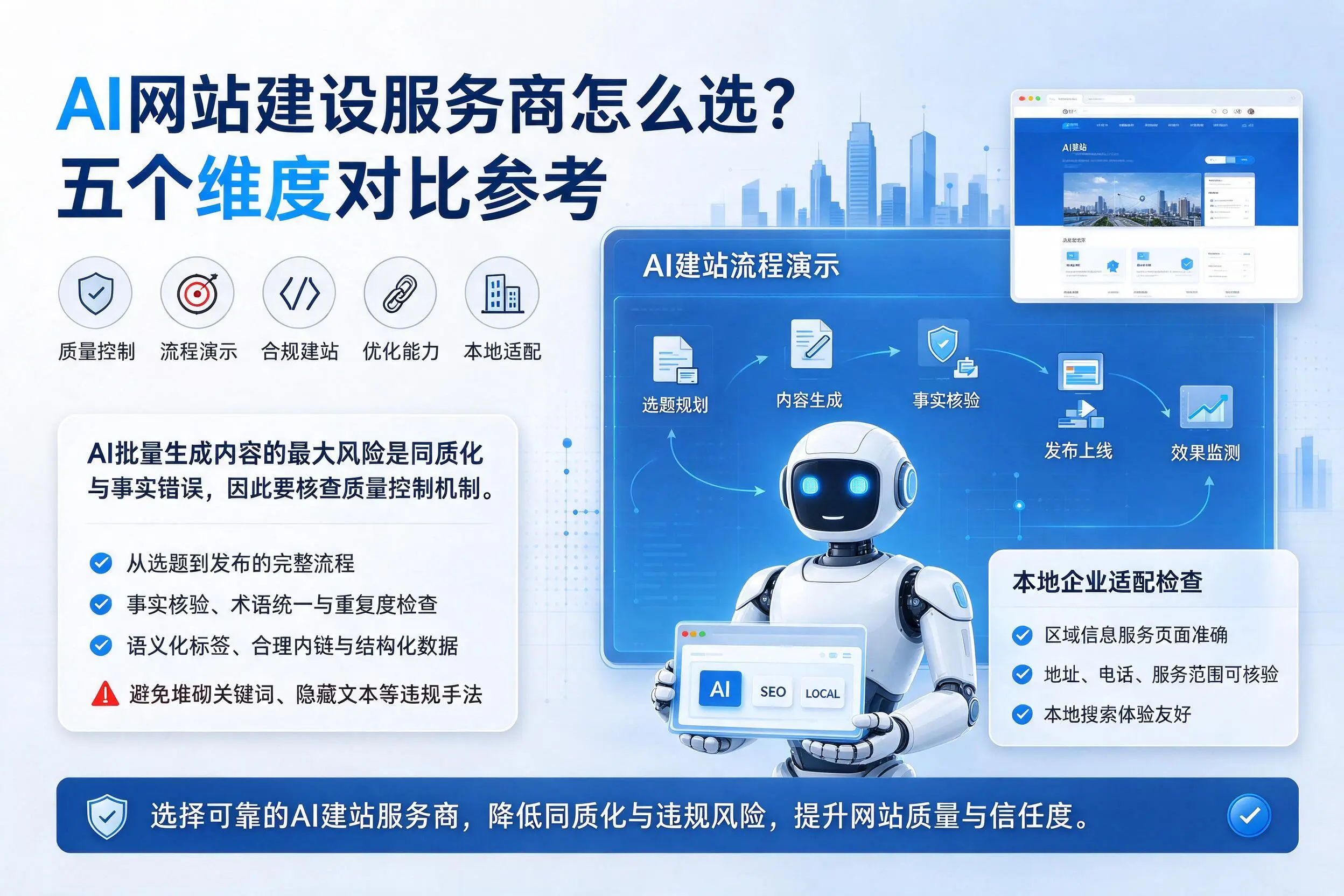 马鞍山AI网站建设服务商怎么选?五个维度对比参考