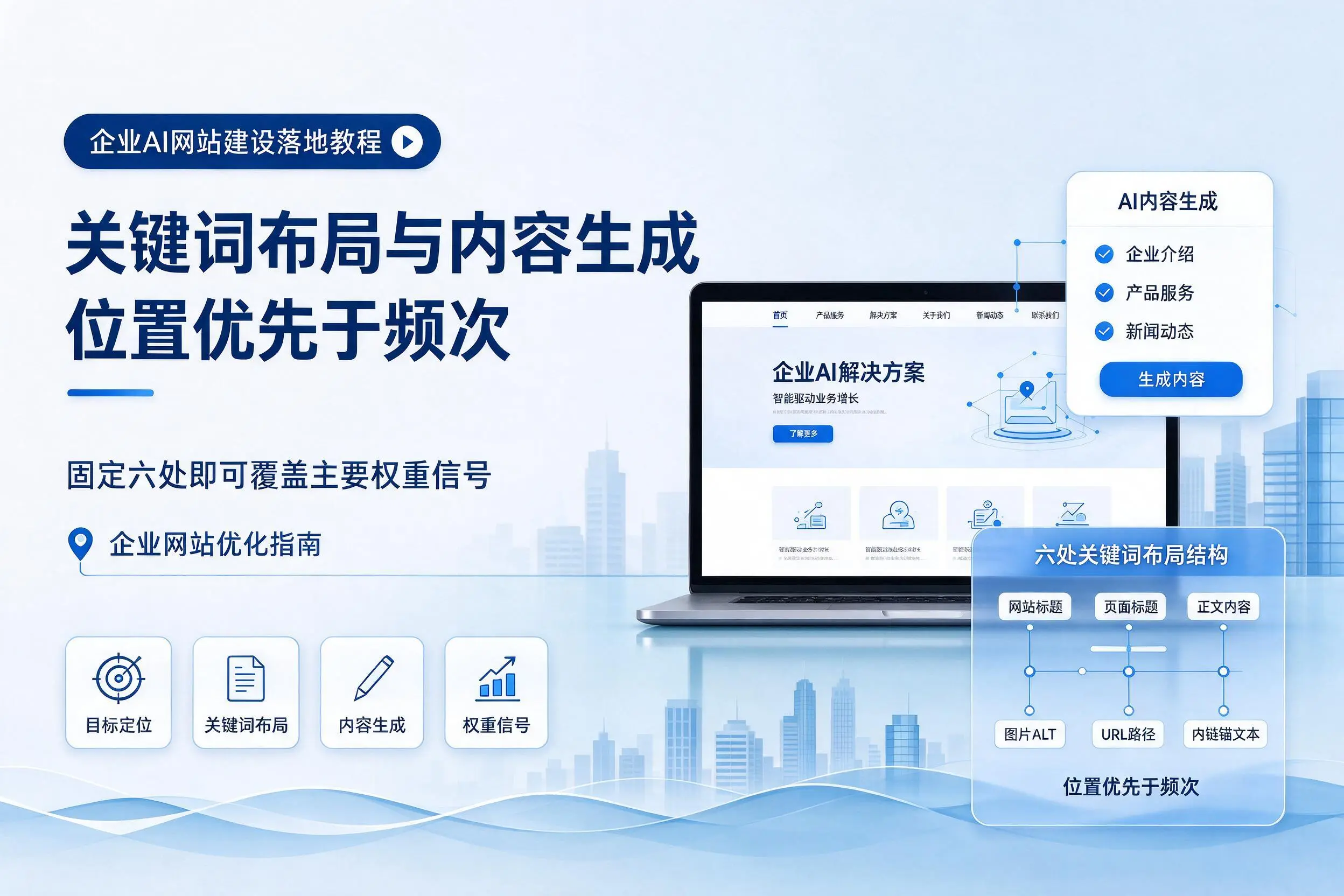 马鞍山企业AI网站建设落地教程:关键词布局与内容生成