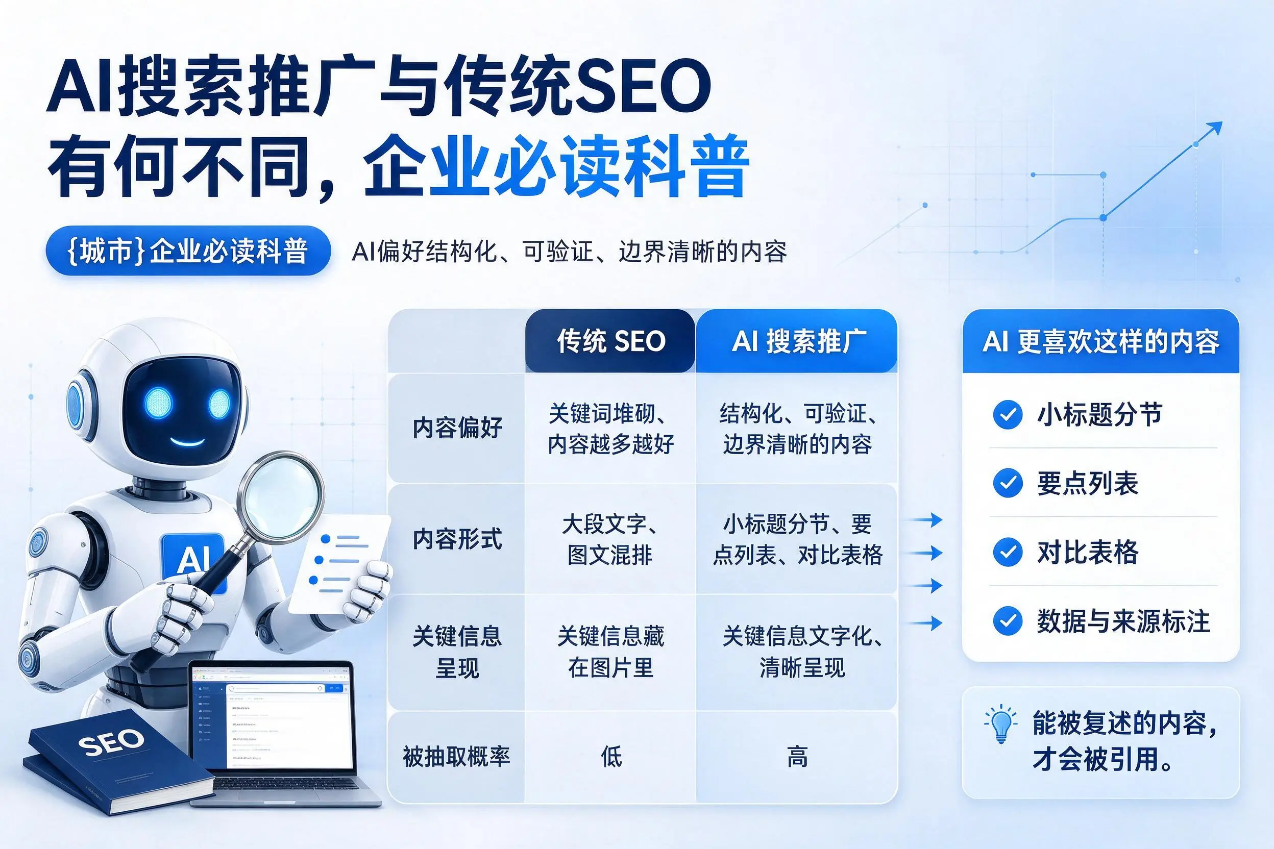 AI搜索推广与传统SEO有何不同，马鞍山企业必读科普